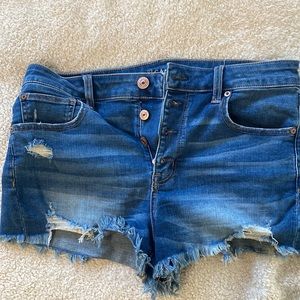 American Eagle super stretch button fly shorts